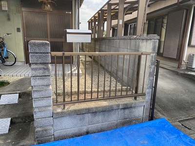 松阪市　フェンス工事 施工後写真