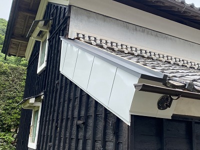 松阪市　蔵の瓦補修工事 施工後写真
